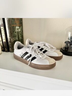 adidas black and white trainers